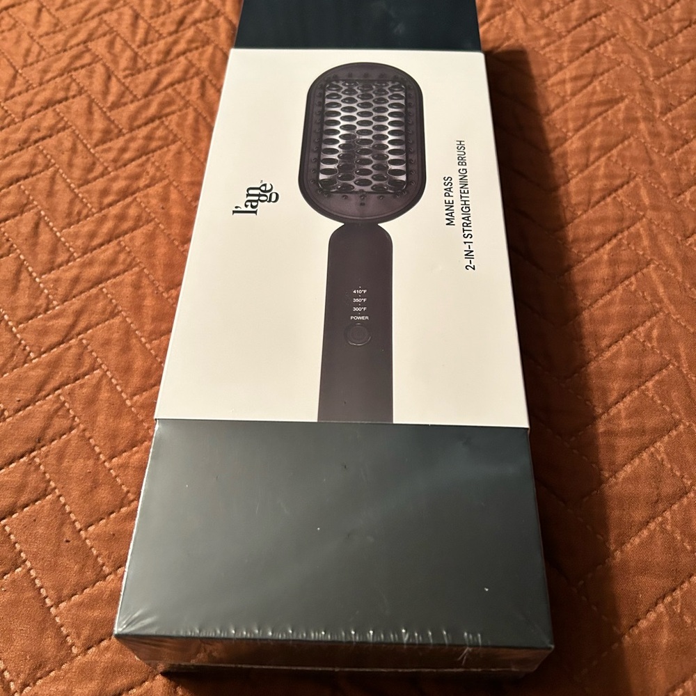 L'ange Black Mane Pass 2-in-1 Straightening Brush - Picture 2 of 6